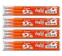 Pilot Pen Mines de rechange pour stylo roller FriXion Ball Orange – Lot de 4 boîtes de 3 mines