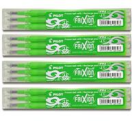 Pilot Lot de 4 boîtes de 3 mines de rechange pour stylo roller FriXion Ball vert clair