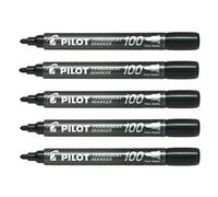 Pilot 100 Marqueur permanent pointe ogive 1 mm noir