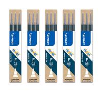 Pilot Lot De 5 Recharges Par 3 Pour Roller Frixion Point Bls-Frp5 Pointe Fine Bleu Noir