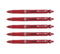 Pilot Lot De 5 Stylos À Bille Acroball Begreen Pointe Moyenne Rouge