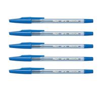 Pilot Lot De 5 Stylos Bille Bp-S Pointe Moyenne Bleu
