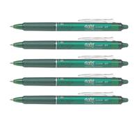 Pilot Lot De 5 Stylos Roller Rétractable Frixion Ball Clicker 0,7 Vert