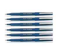 PILOT Lot de 6 Feutres d'Ecriture Fineliner Pointe Extra Fine Tracé 0,4 mm Bleu