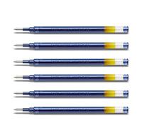 PILOT Lot de 6 Recharges Roller Gel BLS-G2-10 Pointe Large Bleu