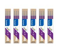 Pilot Lot De 6 Sets De 3 Recharges Frixion Point (Bls-Frp5) Pointe Aiguille Fine Violet