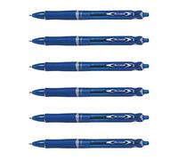 PILOT Lot de 6 Stylos à Bille Acroball Begreen Pointe Moyenne Bleu