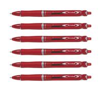 Pilot Lot De 6 Stylos À Bille Acroball Begreen Pointe Moyenne Rouge