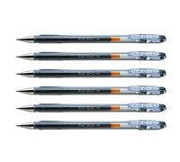 PILOT Lot de 6 Stylos à bille G1-07 pointe moyenne encre gel noire