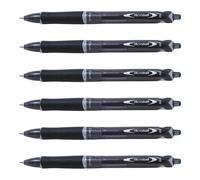 Pilot Lot De 6 Stylos Bille Acroball Begreen Pointe Fine Noir