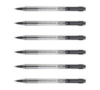 Pilot Pen Stylo à bille rechargeable BPS-Matic Pointe fine rétractable Encre noire corps cristal