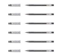 Pilot Lot De 6 Stylos Roller À Encre Gel G-Tec-C4 Pointe Ultra Fine 0,4 Trait 0,2mm Noir
