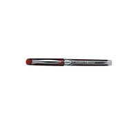 PILOT Lot de 6 Stylos roller Hi-Tec V10 grip pointe aiguille rouge