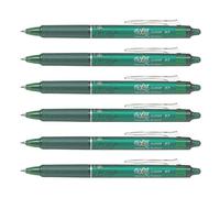 PILOT Lot de 6 Stylos roller rétractable Frixion Ball Clicker 0,7 Vert