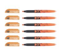 Pilot Lot De 6 Surligneurs Frixion Light Pointe Biseautée 3,8 Mm Orange