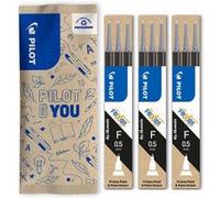 PILOT - Lot de 3 étuis de 3 recharges FriXion pour stylo effaçable. Compatibles FriXion Point et FriXion Point Clicker - Noir - Pointe Fine