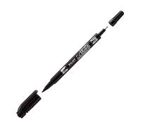 Pilot Pen Marqueur permanent Twin Marker Begreen 2 pointes 0,3–0,5 mm Noir