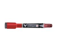 Pilot Marqueur pour tableaux blancs V-Board Master EF avec éponge, couleur:rouge