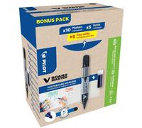 Pilot Marqueur V Board Master, Pointe Ogive, Bonus Pack,Noir