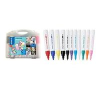 PILOT Marqueurs Pintor kit de 11 pièces couleurs assorties pointes fines et moyennes encre à base d’eau multi-surfaces Couleurs assorties G