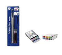 Pilot Parallel Pen Stylo de calligraphie rechargeable + 12 cartouches de rechange assorties 6 mm