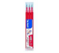 Pilot Pen 2276002 F - Mine de rechange Frixion Clicker, résistance de 0,5 mm, lot de 3, rouge