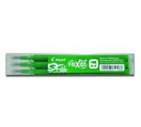Pilot Pen 2276004F Frixion Clicker Refill, Thickness 0.5 mm, Pack of 3, Green