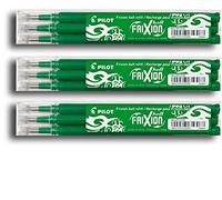 Pilot Pen BLS-FR7 Frixion Ball Mine de rechange pour stylo Différents coloris, vert, 9er Set
