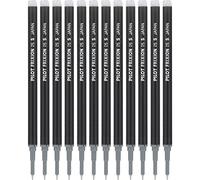 PILOT Pen FriXion Lot de 12 recharges d'encre gel pour stylos effaçables, pointe extra fine, 0,5 mm, encre noire