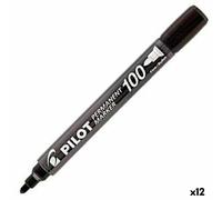 Pilot Permanent Marker 100 surligneur 1 pièce(s) Noir Pointe fine