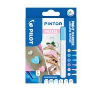 PILOT PINTOR F - Coffret de 6 pinceaux Pastel