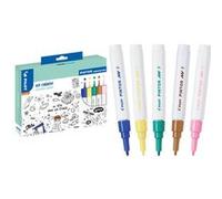 Pilot Kit créatif PINTOR - marqueur déco - 1 poster géant + 5 marqueurs pointe fine Bleu Foncé/Jaune/Vert/Marron/Rose