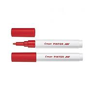 Pilot Pen - Marqueurs peinture Pintor - Lot de 6, pointe fine 2,9 mm - Rouge