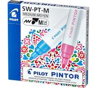 Pilot Pintor Lot de 6 marqueurs peinture Pointe moyenne 4,5 mm Blanc