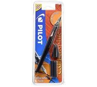 Pilot Plumix Stylo-Plume. Plume Moyenne + Cartouche encre noire,0.58mm