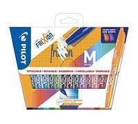 Pilot - Stylo roller FriXion Ball 07 - Effaçable - Pochette 15 couleurs assorties - Pointe moyenne
