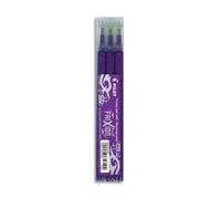 Pilot Pochette De 3 Recharges Pour Roller Frixion Ball Pointe Moyenne (0,7mm). Encre Violet