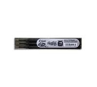 PILOT Pochette de 3 recharges pour roller FriXion Point pointe aiguille fine (0,5mm). Encre noir