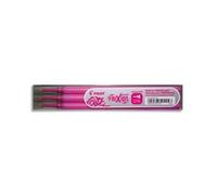 PILOT Pochette de 3 recharges pour roller FriXion Point pointe aiguille fine (0,5mm). Encre rose