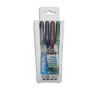 Pilot Pochette De 4 Stylos Feutre À Bille Pointe Métal 4 Couleurs D'encre V-Ball 05