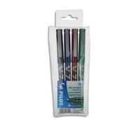 Pilot Pochette De 4 Stylos Feutre Pointe Tubulaire 0,7 Mm Encre Liquide 4 Couleurs Hi-Tecpoint Bx-V7