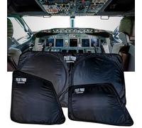 PILOT PROOF Pare-soleil de fenêtre pour Boeing 737 | Confort accru en cabine | Défenseur UV et bouclier thermique | Kit pliable 3 | Sac compact pour un transport facile | Idéal pour les vols de jour