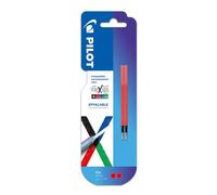 Pilot Pen Recharge stylo effaçable FriXion Ball 4 couleurs 0,5 m Pochette de 2 Encre bleue