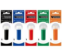 PILOT Recharge pour V Board Master (5 recharges, 5 couleurs)