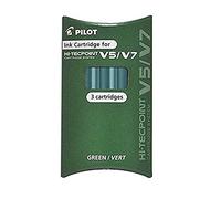 Pilot Pen Set de 3 cartouches V5/7 rechargeables vert