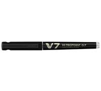 Pilot Hi-Tecpoint V7 Begreen - Stylo roller rechargeable pointe moyenne 0,7 mm - Noir