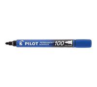 Pilot Pen Marqueurs permanents sca-100-l – Pointe conique – Pack de 12, bleu