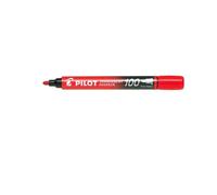 Pilot SCA-100-R - Pack of 12 Permanent Markers with Conical Tip, Red