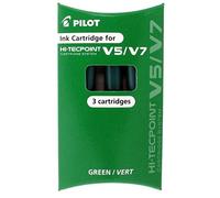 Pilot Pen Set de 3 cartouches V5/7 rechargeables vert