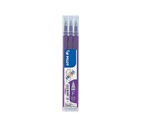 Pilot Stylo 0.5mm Frixion Recharge pour Frixion Stylo à bille effaçable - Violet (Lot de 3)